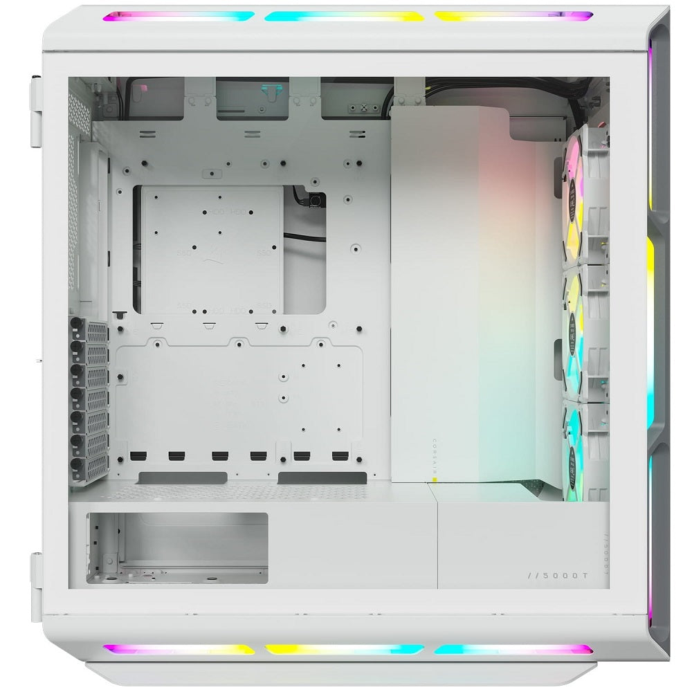 Corsair iCUE 5000T RGB Tempered Glass Mid-Tower ATX White PC Case (CC-9011231-WW) image 4