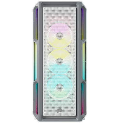 Corsair iCUE 5000T RGB Tempered Glass Mid-Tower ATX White PC Case (CC-9011231-WW) — side view
