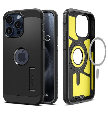 Spigen iPhone 15 Pro Premium Tough Armor Magfit Case Black product image 1