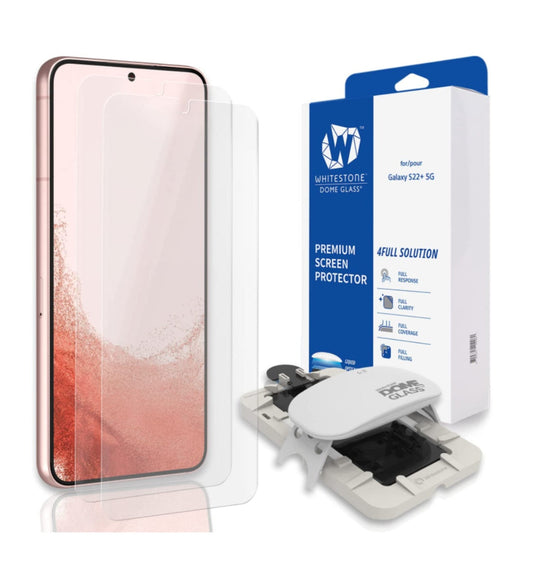 Whitestone Samsung Galaxy S22+ Tempered Dome Glass Screen Protector 2pk product image 1