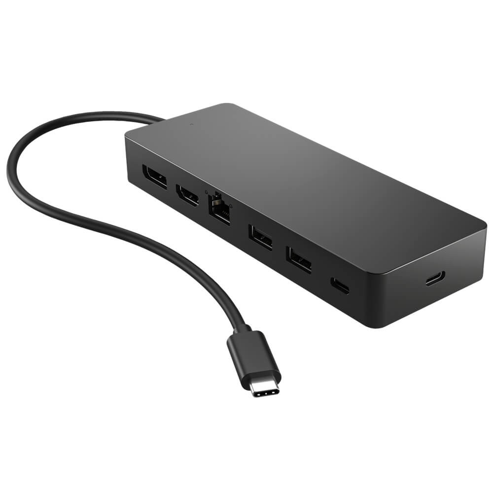 HP Universal USB-C Multiport Hub for Business (50H55UT) — side view