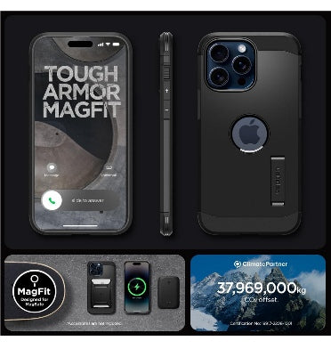 Spigen iPhone 15 Pro Premium Tough Armor Magfit Case Black product image 7