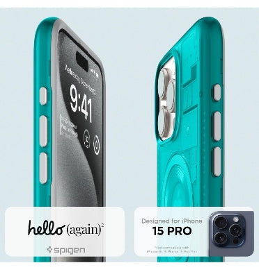 Spigen iPhone 15 Pro Premium Classic C1 Magfit Case Bondi Blue product image 2