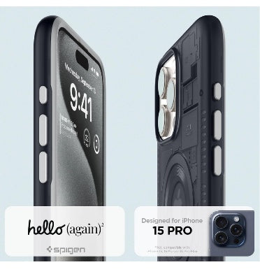 Spigen iPhone 15 Pro Premium Classic C1 Magfit Case Graphite product image 2