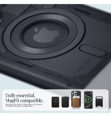 Spigen iPhone 15 Pro Premium Classic C1 Magfit Case Graphite product image 5