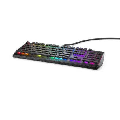 Dell Alienware AW510K Low-Profile RGB Mechanical Gaming Keyboard – Dark Side of the Moon (545-BBCL) — rear view