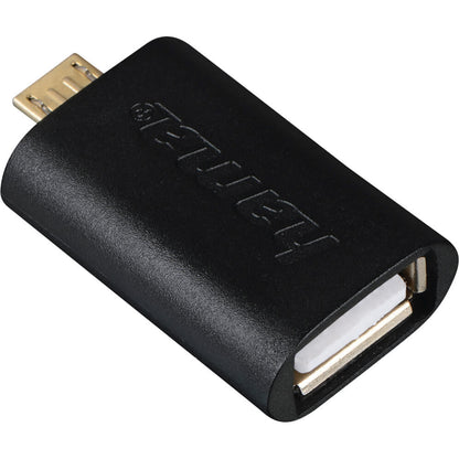 Hama USB 2.0, OTG, micro B plug – A socket Adapter (54514) — front view