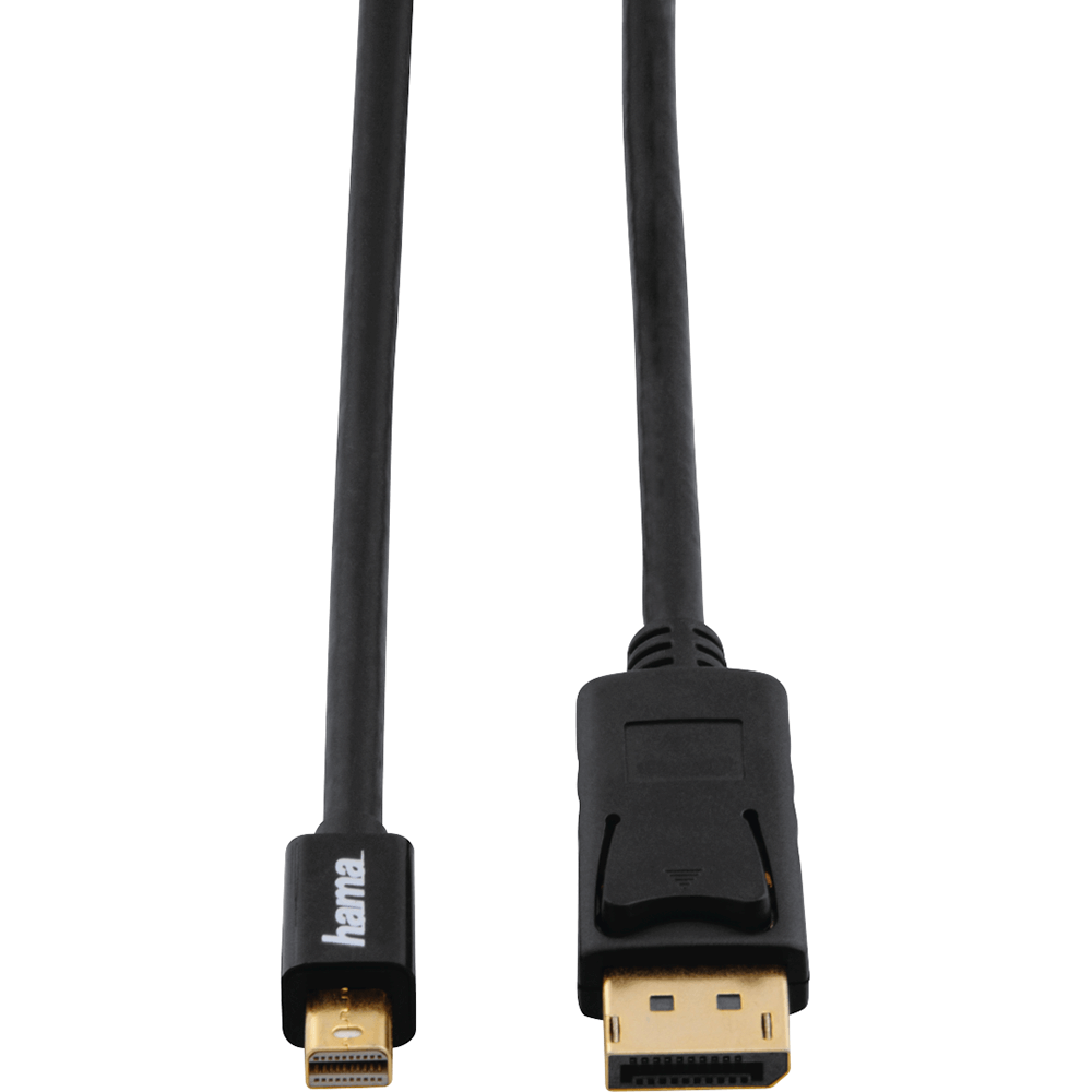 Hama 1.8M Mini Display Port To Display Port Cable (54563) — side view