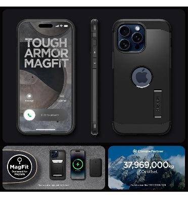 Spigen iPhone 15 Pro Max Premium Tough Armor Magfit Case Black product image 7