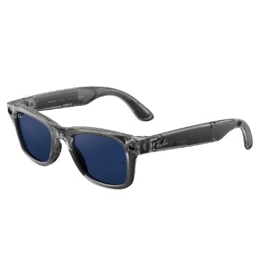 Ray-Ban Meta - Wayfarer (gen2) Regular Shiny Transparent Grey/Transitions Sapphire Limited Edition product image 1