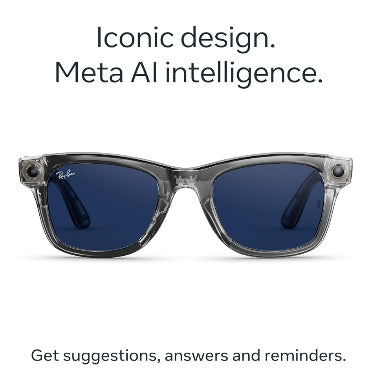 Ray-Ban Meta - Wayfarer (gen2) Regular Shiny Transparent Grey/Transitions Sapphire Limited Edition product image 4