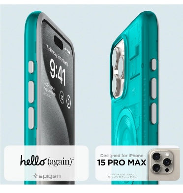 Spigen iPhone 15 Pro Max Premium Classic C1 Magfit Case Bondi Blue product image 2