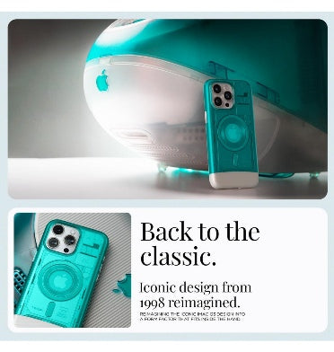 Spigen iPhone 15 Pro Max Premium Classic C1 Magfit Case Bondi Blue product image 3