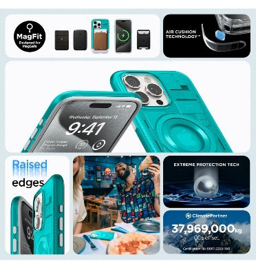 Spigen iPhone 15 Pro Max Premium Classic C1 Magfit Case Bondi Blue product image 7