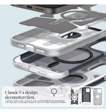 Spigen iPhone 15 Pro Max Premium Classic C1 Magfit Case Graphite product image 4