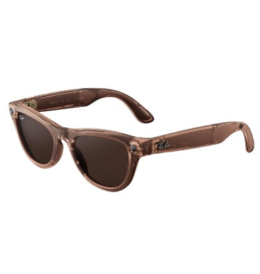 Ray-Ban Meta - Skyler (gen2) Regular Shiny Transparent Peach/Transitions Brown Limited Edition product image 1
