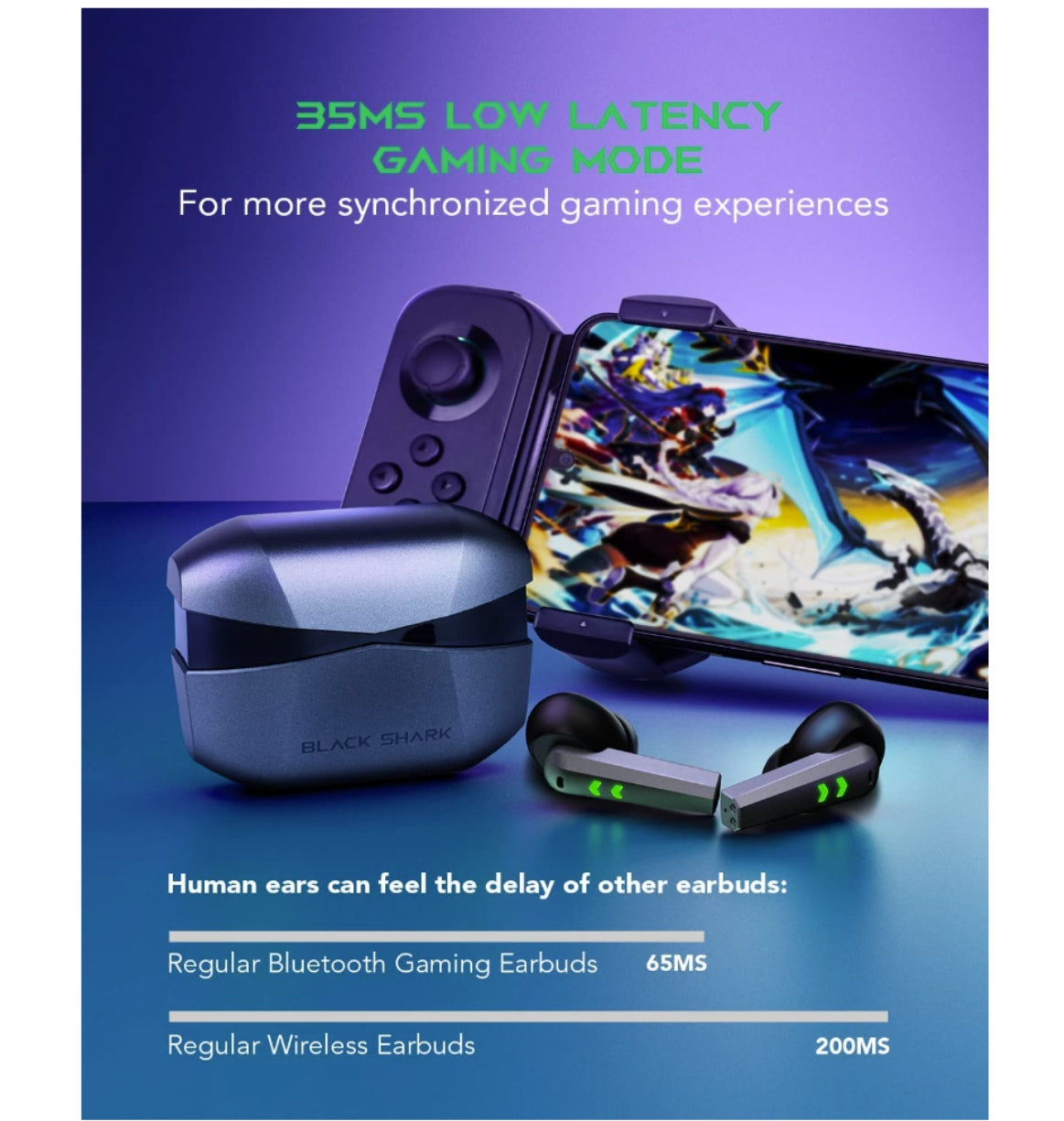 Xiaomi Black Shark Lucifer T2 Wireless Earbuds Black product image 7