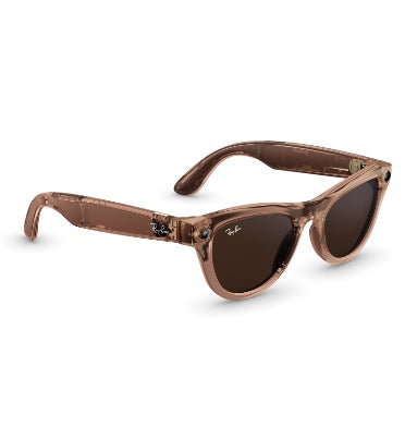Ray-Ban Meta - Skyler (gen2) Regular Shiny Transparent Peach/Transitions Brown Limited Edition product image 2