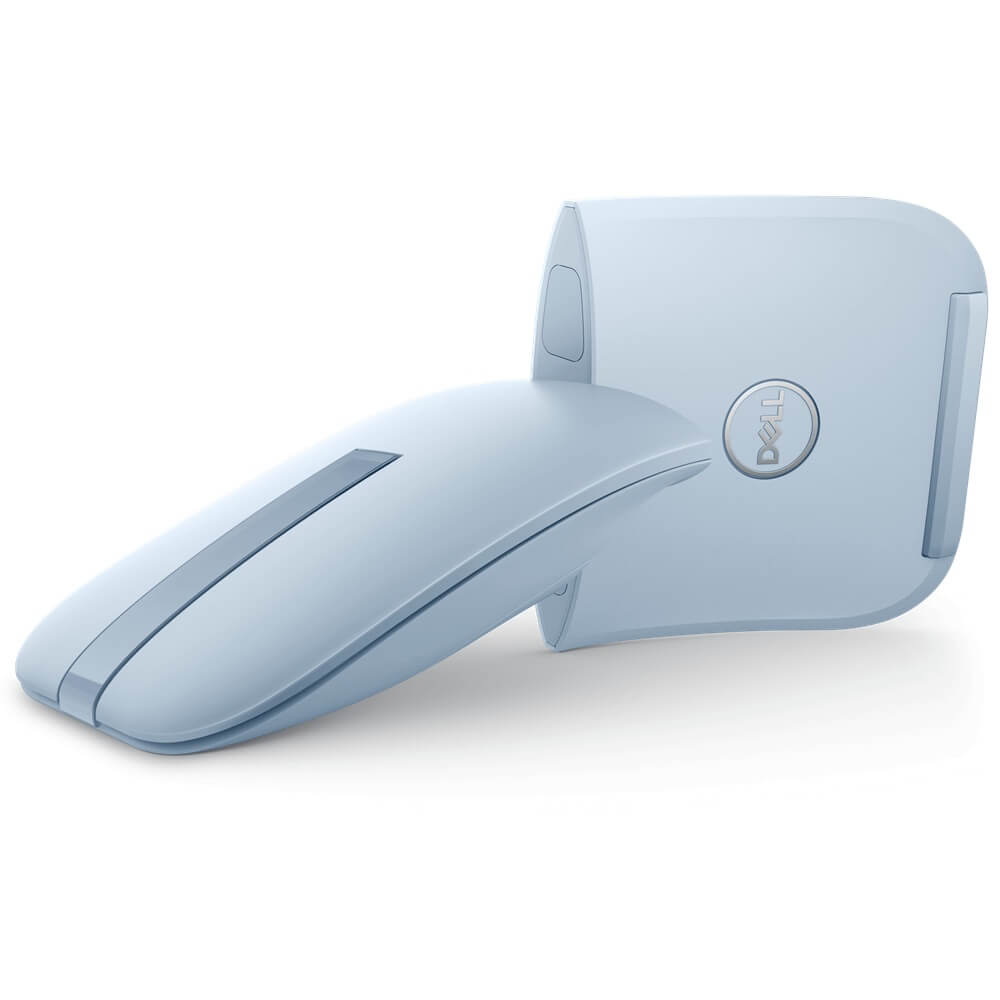 Dell MS700 Bluetooth Travel Mouse – Misty Blue (570-BBFX) — front view
