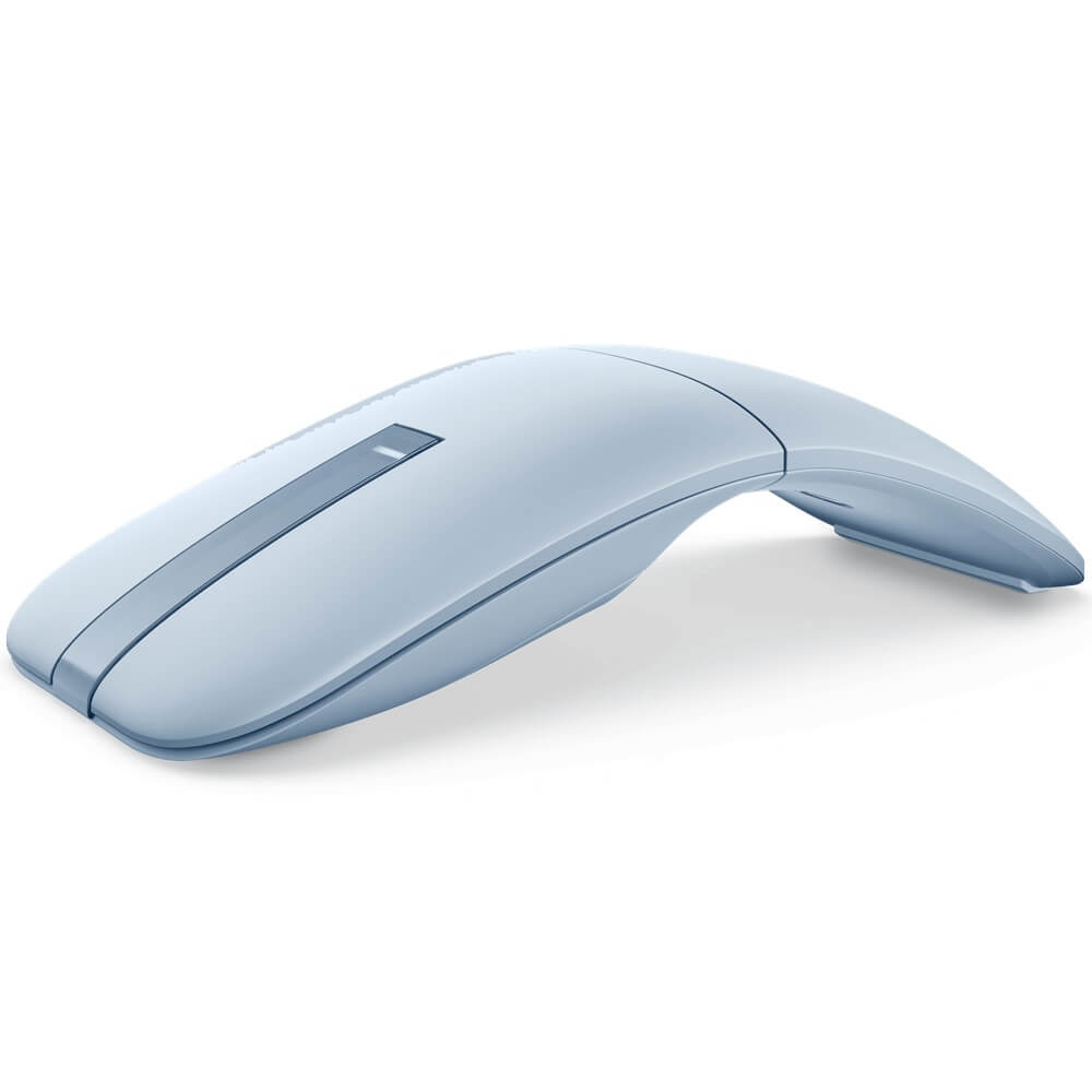 Dell MS700 Bluetooth Travel Mouse – Misty Blue (570-BBFX) — rear view