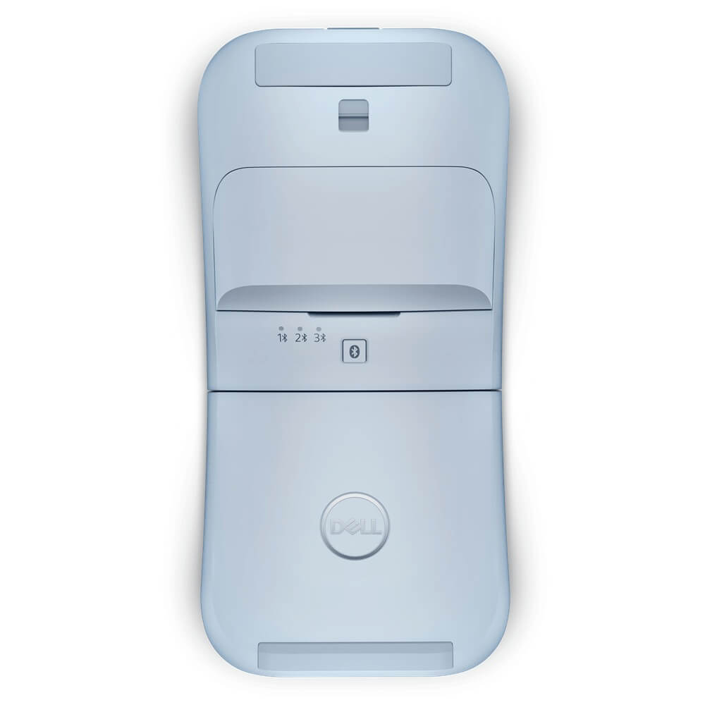 Dell MS700 Bluetooth Travel Mouse – Misty Blue (570-BBFX) — in use