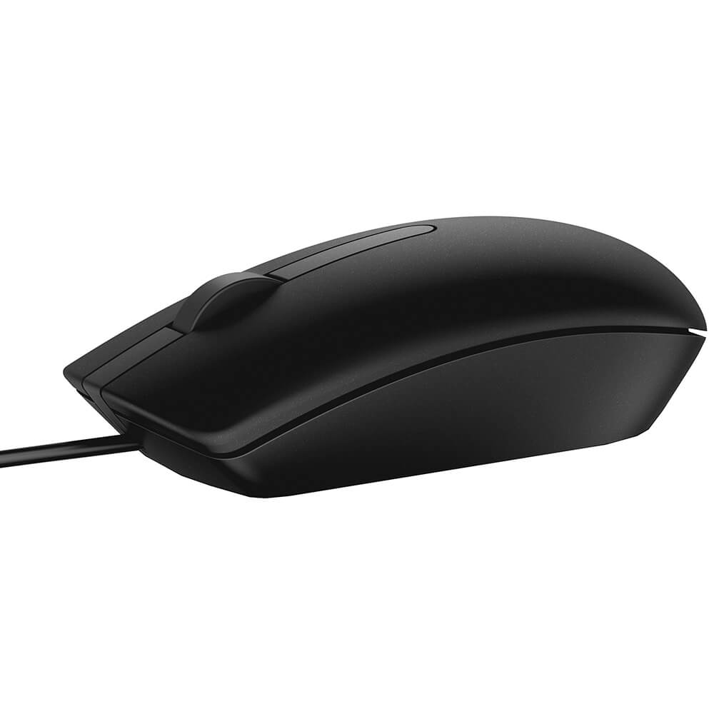 Dell Ms116 Optical Mouse – Black (570-Aair) — side view