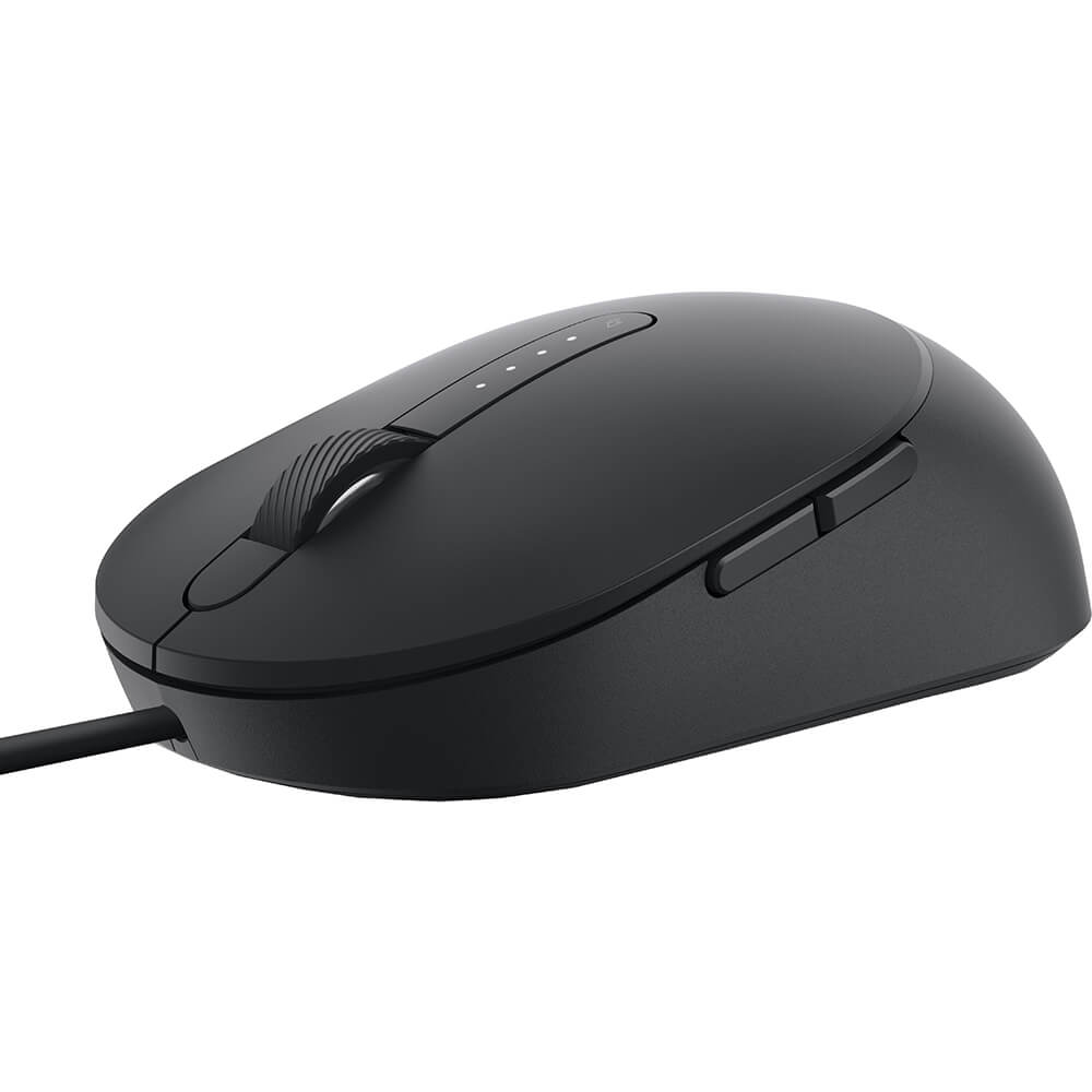 Dell MS3220 Laser Wired Mouse – Black (570-ABHN) — front view