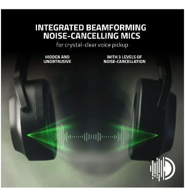 Razer Barracuda Pro Thx Hybrid Anc Wireless Headset Black — in use