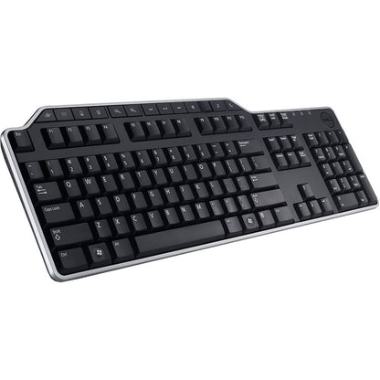 Dell KB522 Business Multimedia Keyboard (QWERTY) – Black (580-17667) — side view