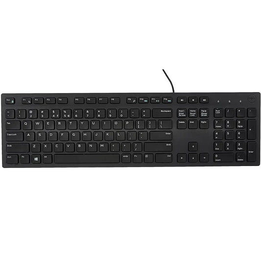 Dell KB216 Multimedia Keyboard – US International (QWERTY) – Black (580-ADHK) image 1