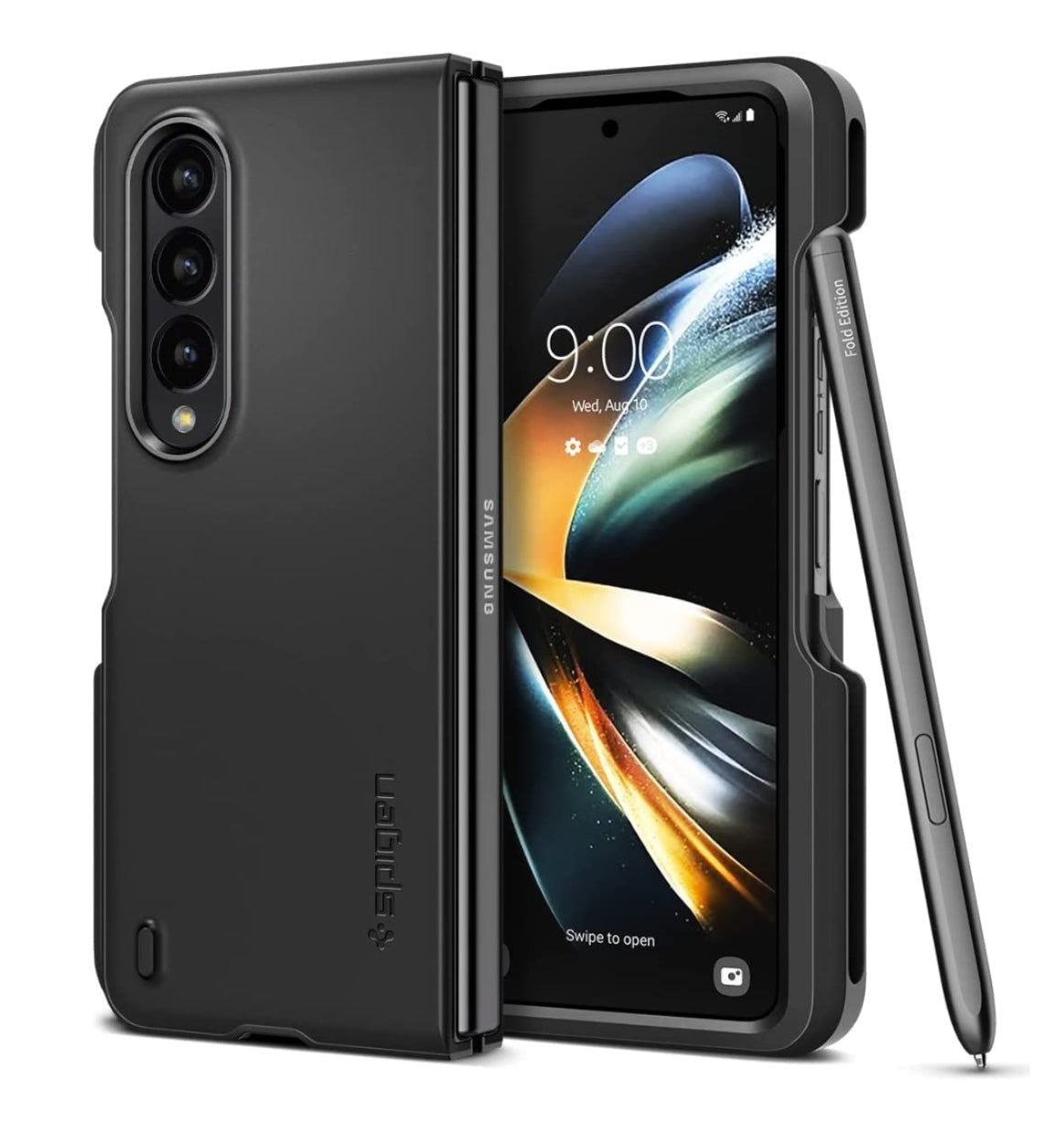 Spigen Samsung Galaxy Z Fold 4 Premium Thin Fit P Case Black product image 1