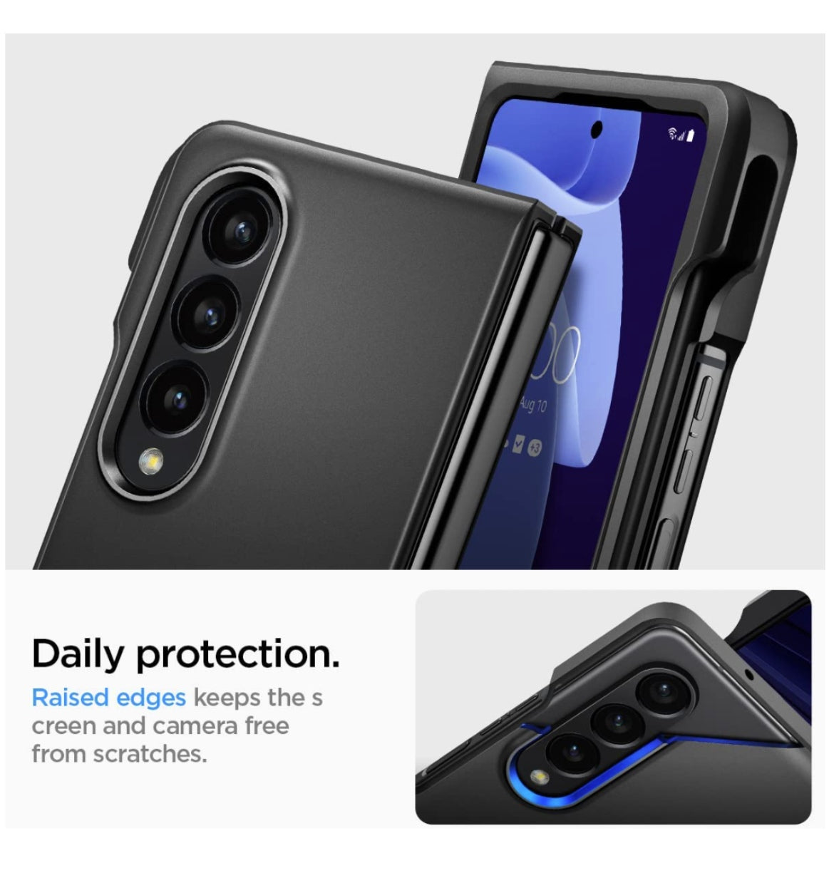 Spigen Samsung Galaxy Z Fold 4 Premium Thin Fit P Case Black product image 6