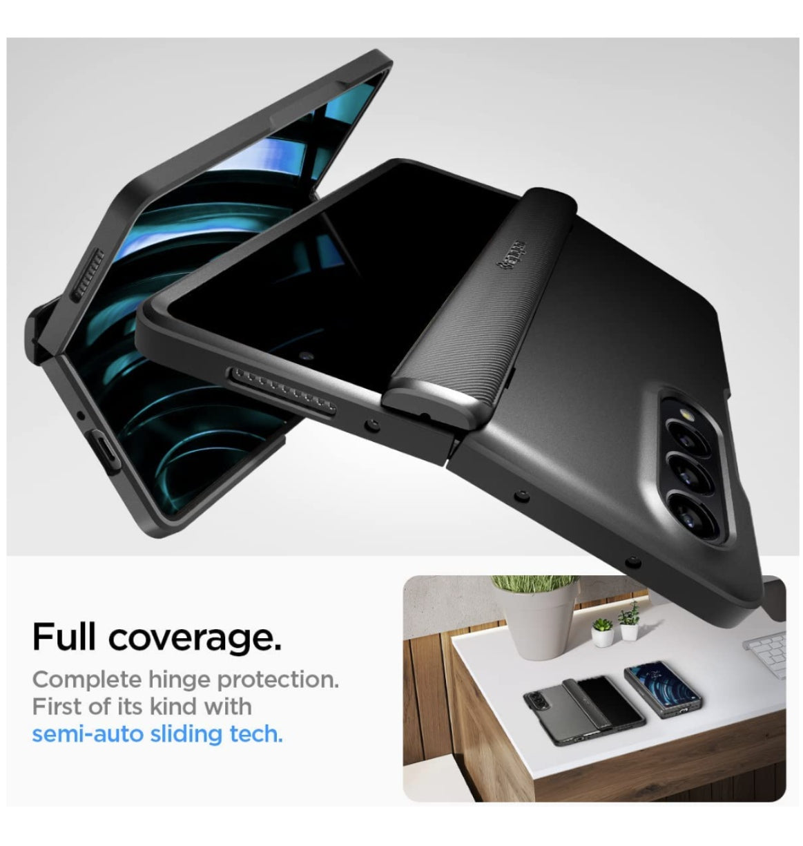 Spigen Samsung Galaxy Z Fold 4 Premium Slim Armor Pro Case Black product image 3
