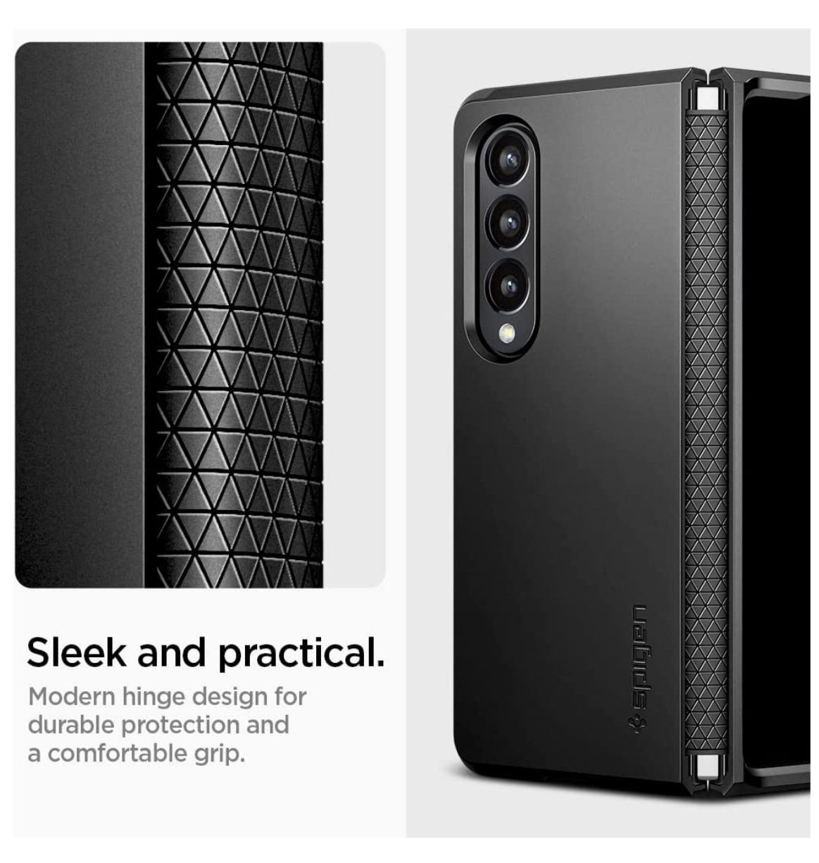 Spigen Samsung Galaxy Z Fold 4 Premium Tough Armor Case Black product image 4