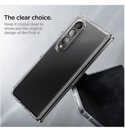 Spigen Samsung Galaxy Z Fold 4 Premium Ultra Hybrid Crystal Case Clear — side view