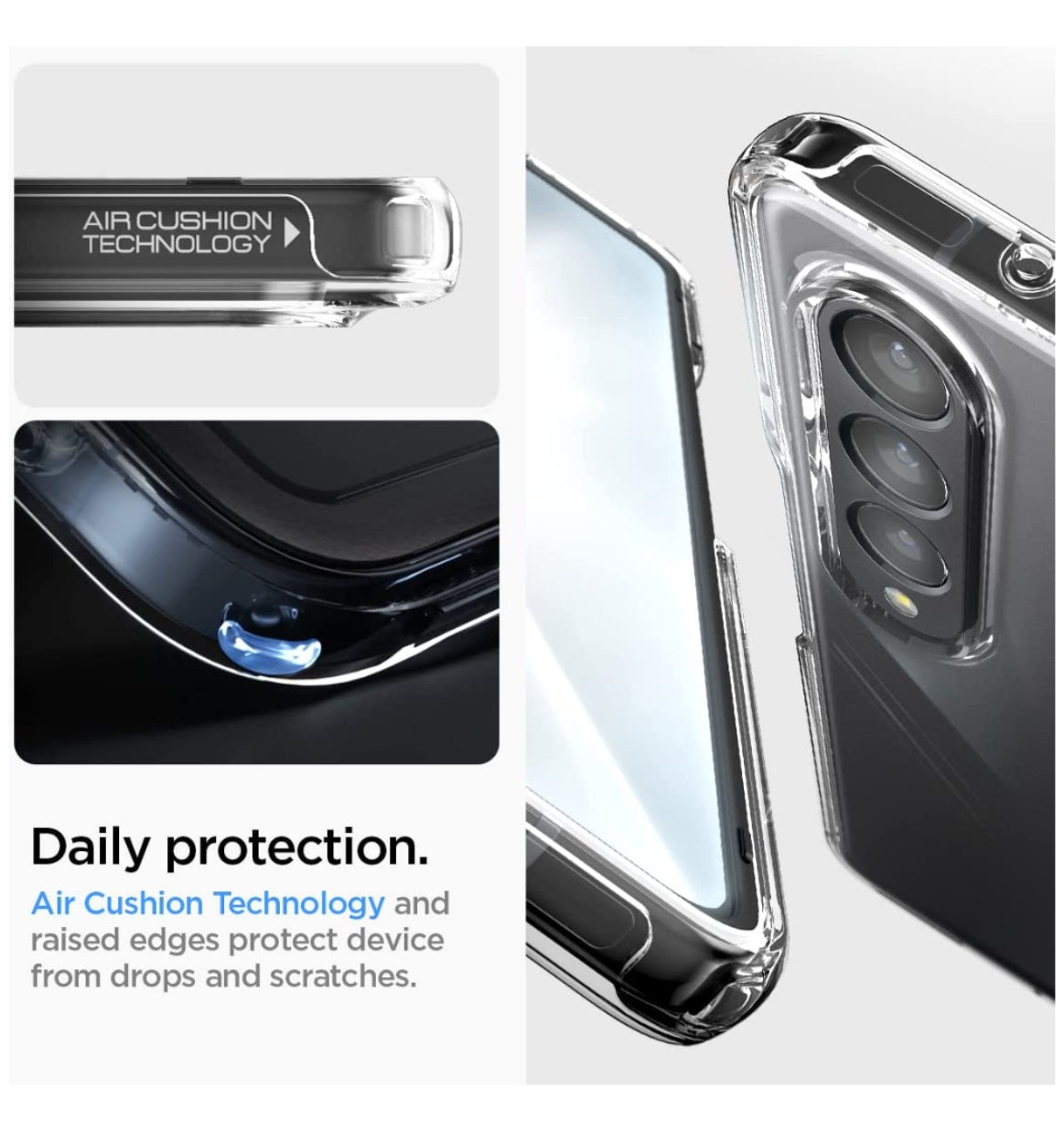 Spigen Samsung Galaxy Z Fold 4 Premium Ultra Hybrid Crystal Case Clear product image 6