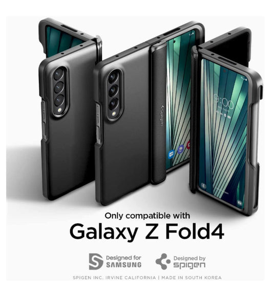 Spigen Samsung Galaxy Z Fold 4 Premium Slim Armor Pro Pen Edition Case Black product image 2