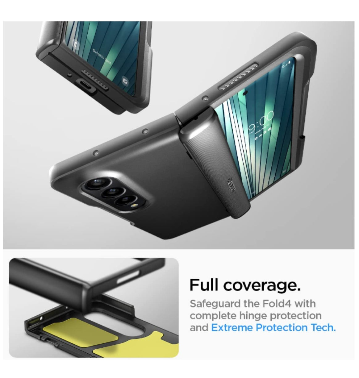 Spigen Samsung Galaxy Z Fold 4 Premium Slim Armor Pro Pen Edition Case Black product image 5