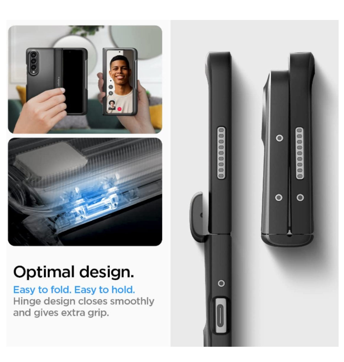 Spigen Samsung Galaxy Z Fold 4 Premium Slim Armor Pro Pen Edition Case Black product image 6