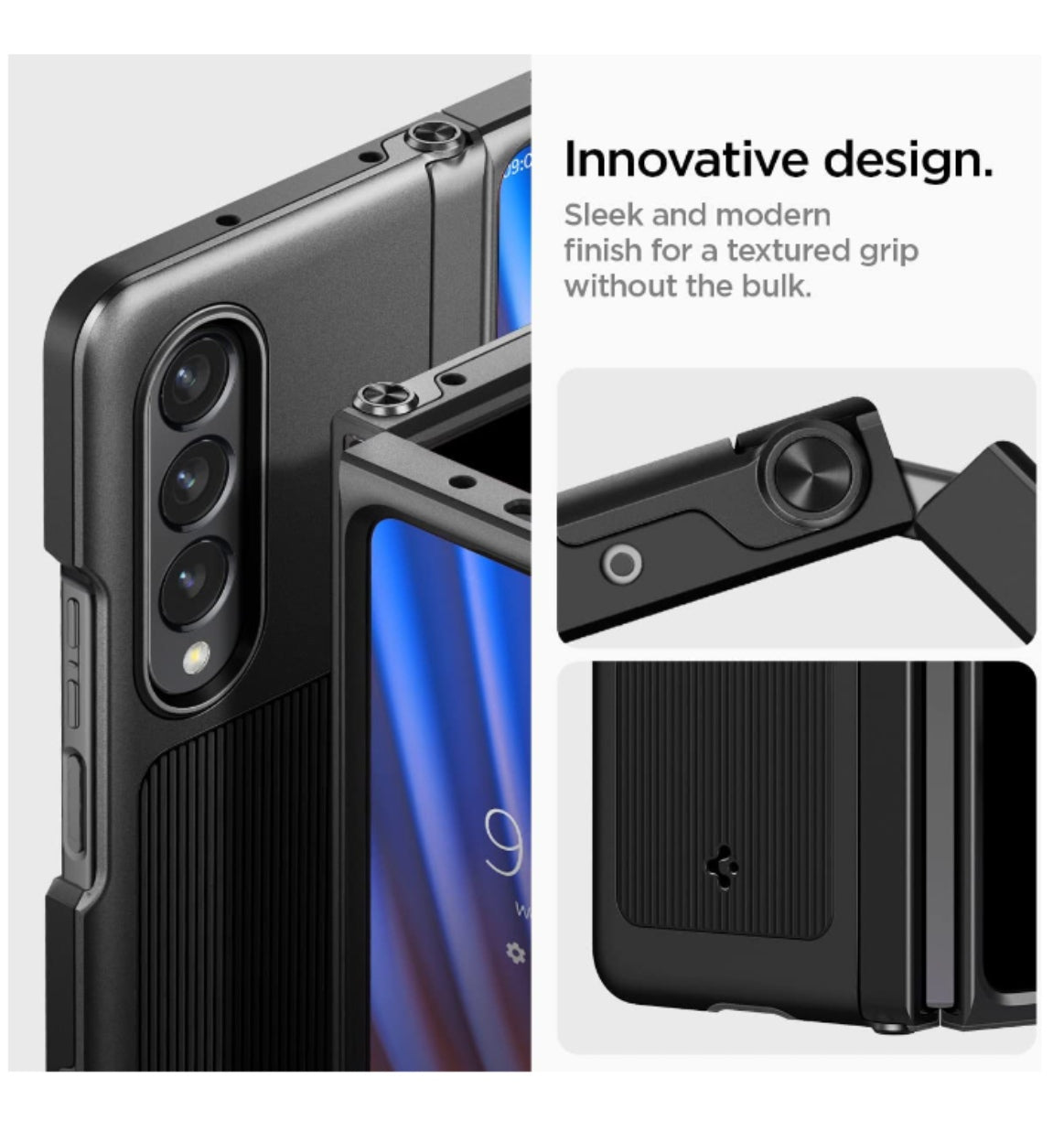 Spigen Samsung Galaxy Z Fold 4 Premium Neo Hybrid S Case Black product image 4