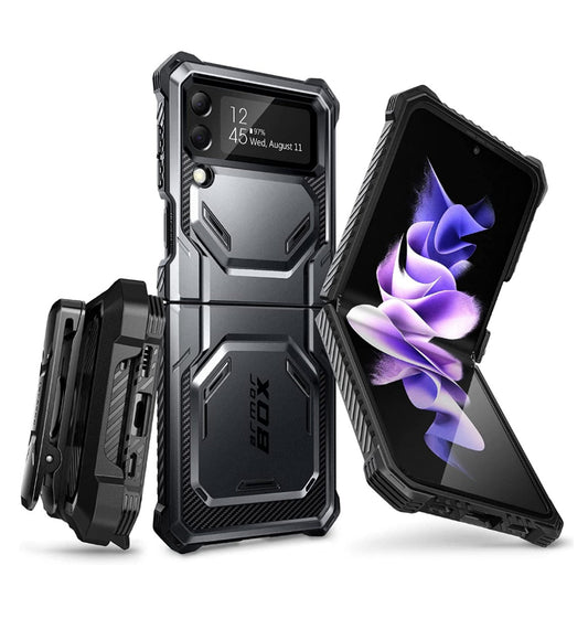 I-Blason Samsung Galaxy Z Flip 4 Premium Full Body Armorbox Protective Holster Case Black product image 2