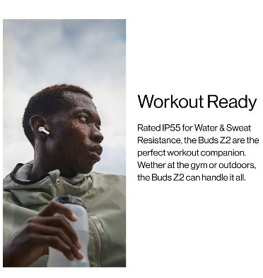 Oneplus Buds Z2 Pearl White — detail view