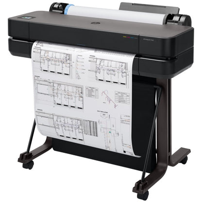 HP DesignJet T630 24-inch Printer (5HB09A) — side view