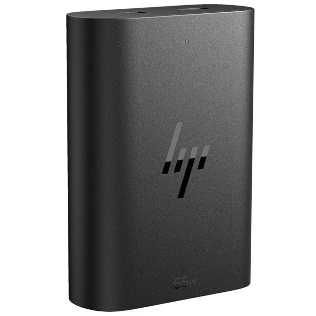 HP 65W GaN USB-C Laptop Charger (600Q8AA) — side view