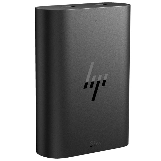 HP 65W GaN USB-C Laptop Charger (600Q8UT) — side view