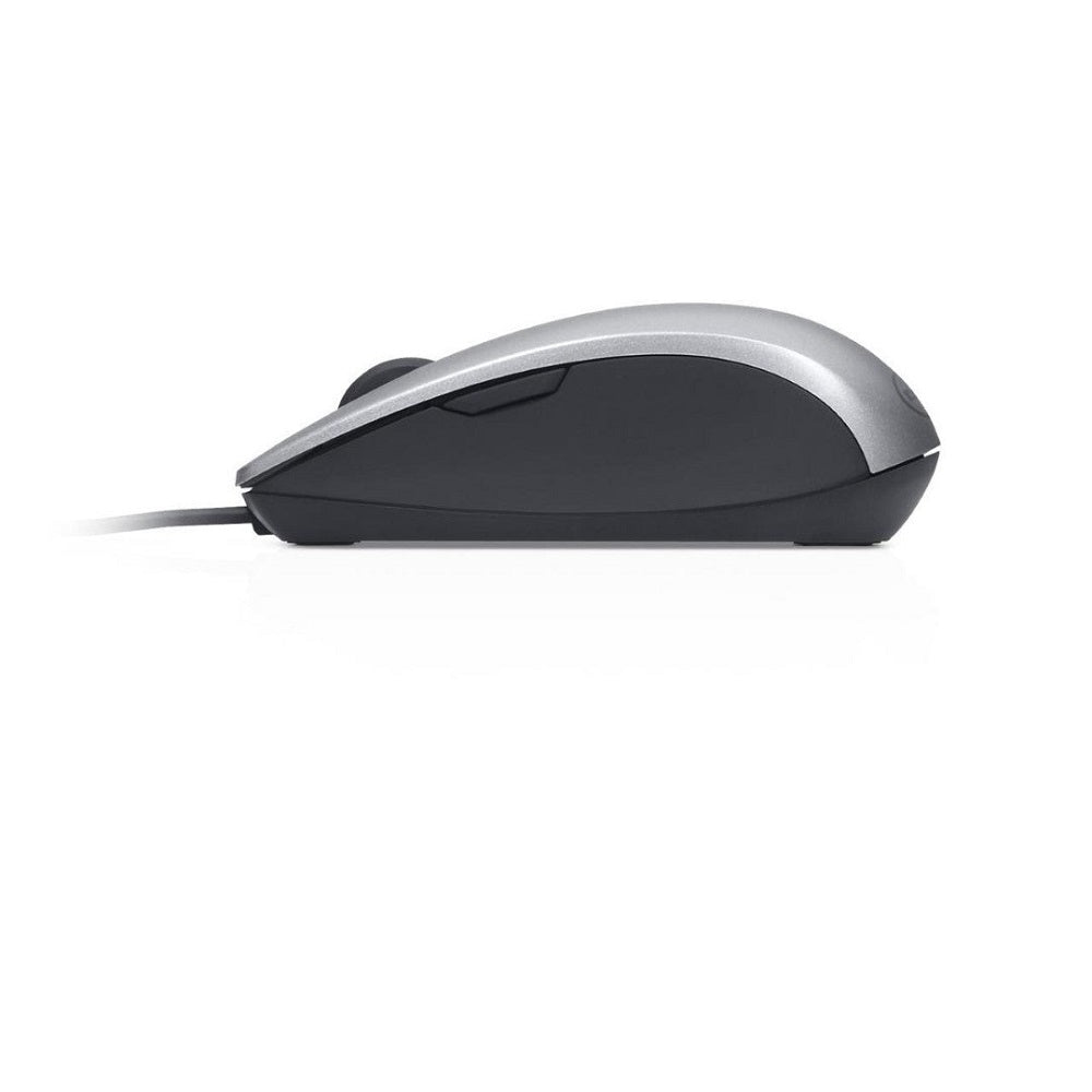 Dell Laser Scroll USB Mouse – Silver & Black (570-11349) — side view