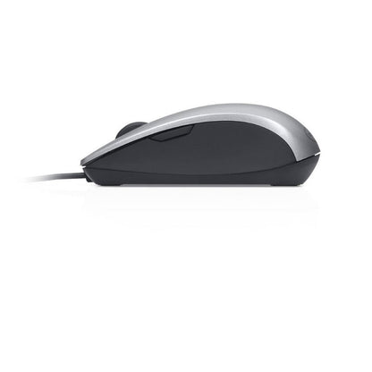 Dell Laser Scroll USB Mouse – Silver & Black (570-11349) — side view