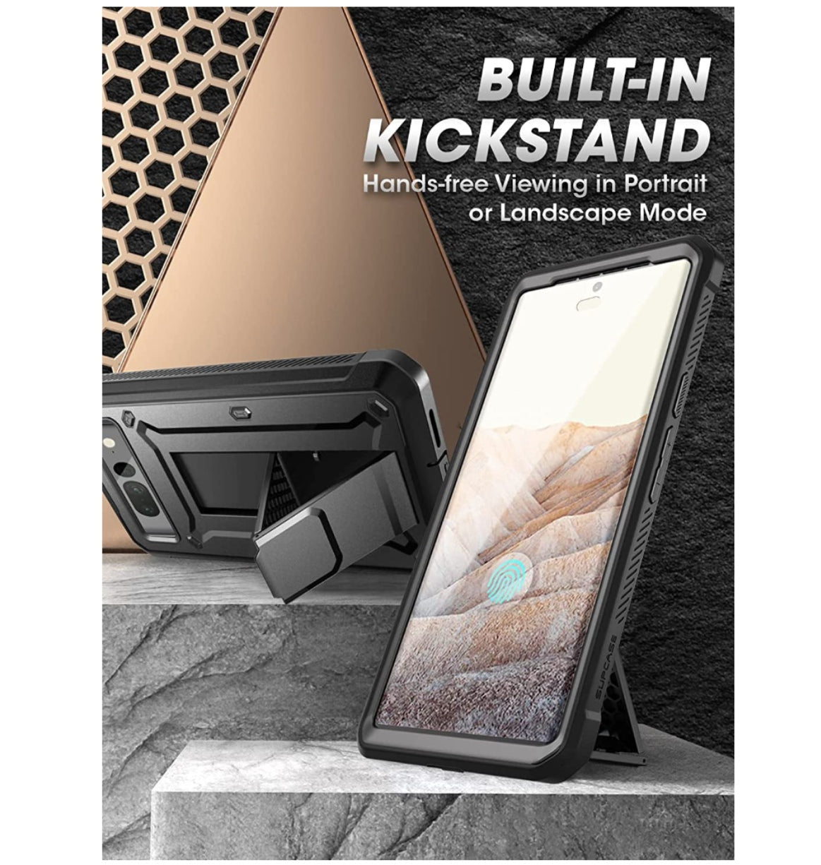 Supcase Google Pixel 7 Pro Full Body Rugged Protective Case Black product image 4