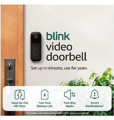 Amazon Blink Video Wireless Doorbell Gen2 Add-On Black product image 2