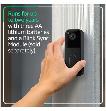 Amazon Blink Video Wireless Doorbell Gen2 Add-On Black product image 3
